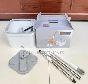 Lazy Spin Mop and Bucket Cleaning System