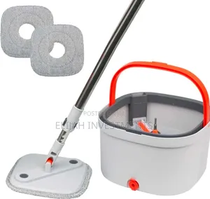 Lazy Spin Mop and Bucket Cleaning System