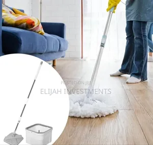 Lazy Spin Mop and Bucket Cleaning System