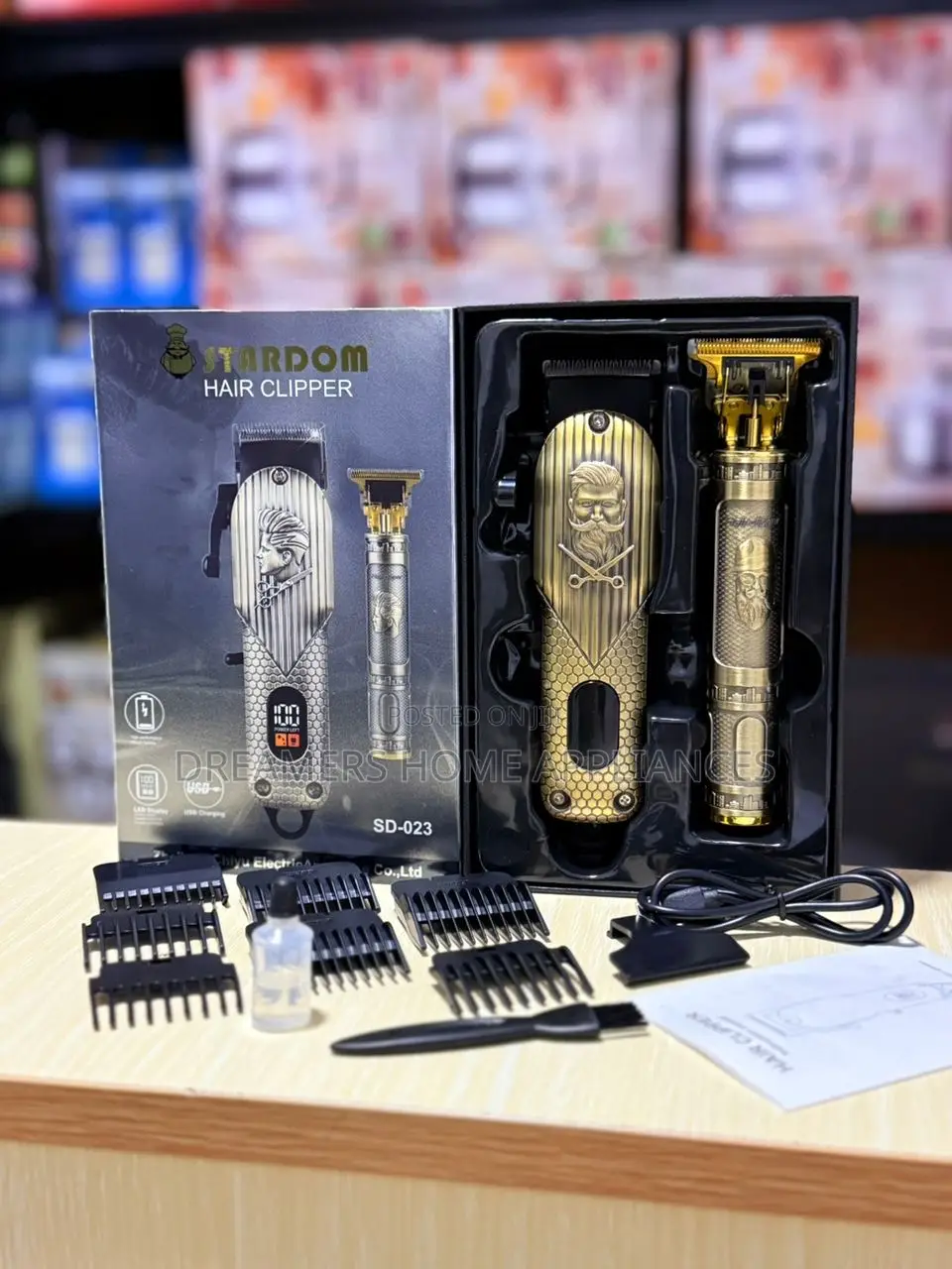 Stardom Hair Clippers 2pcs in One Box Rechargeable