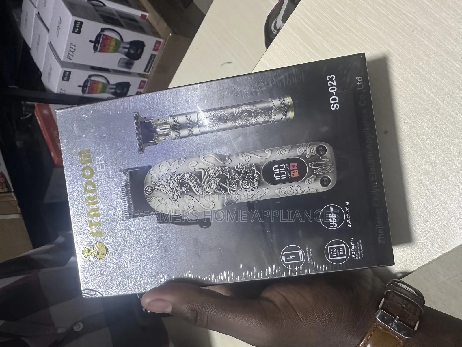 Stardom Hair Clippers 2pcs in One Box Rechargeable