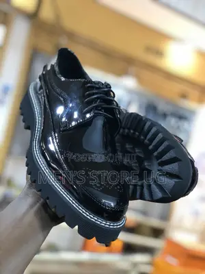 Big Sole Shiny Oxford Shoes