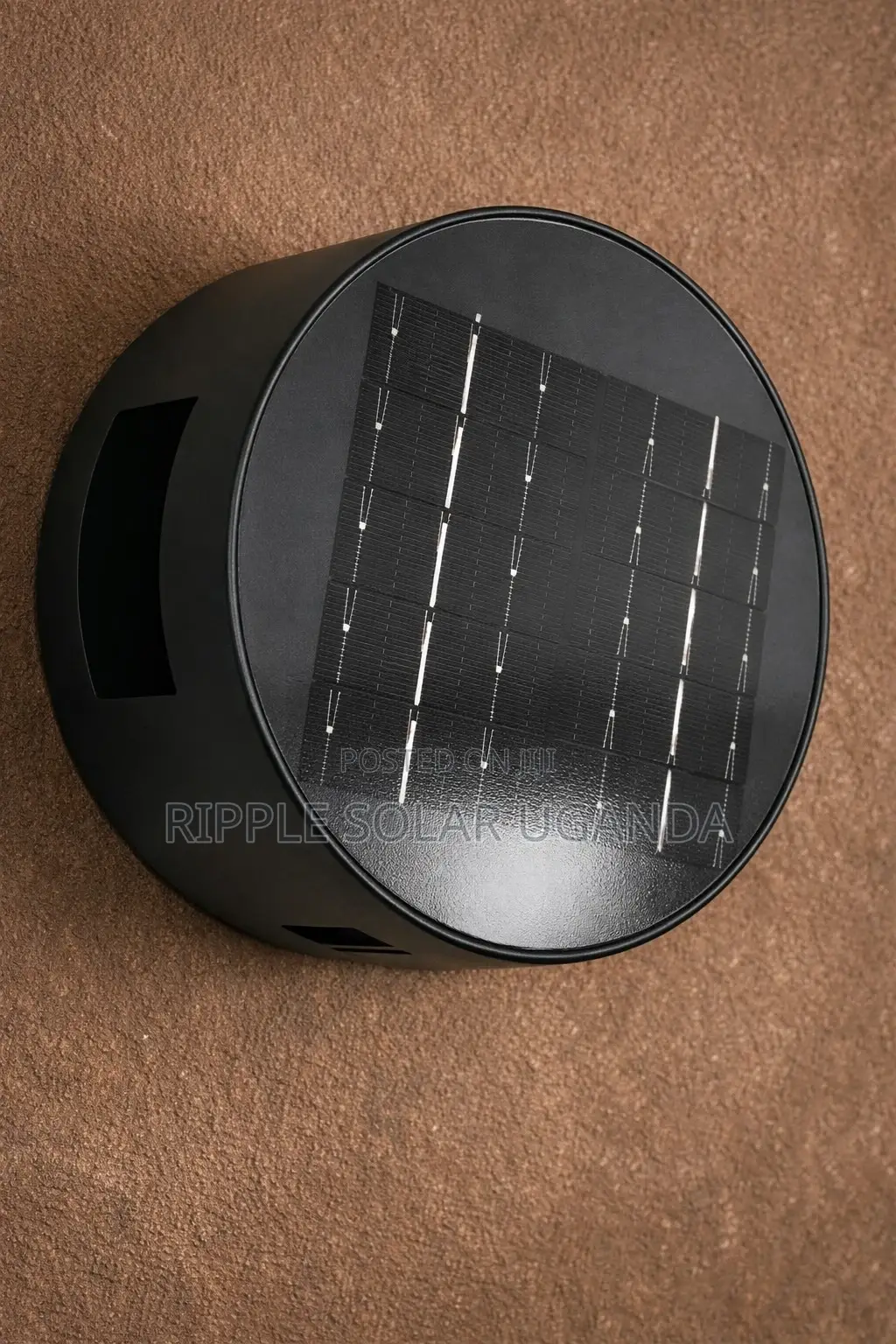 Round Solar Wall Light Waterproof Outdoor Gate Lamp