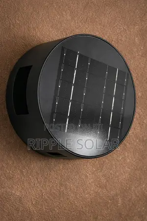 Round Solar Wall Light Waterproof Outdoor Gate Lamp