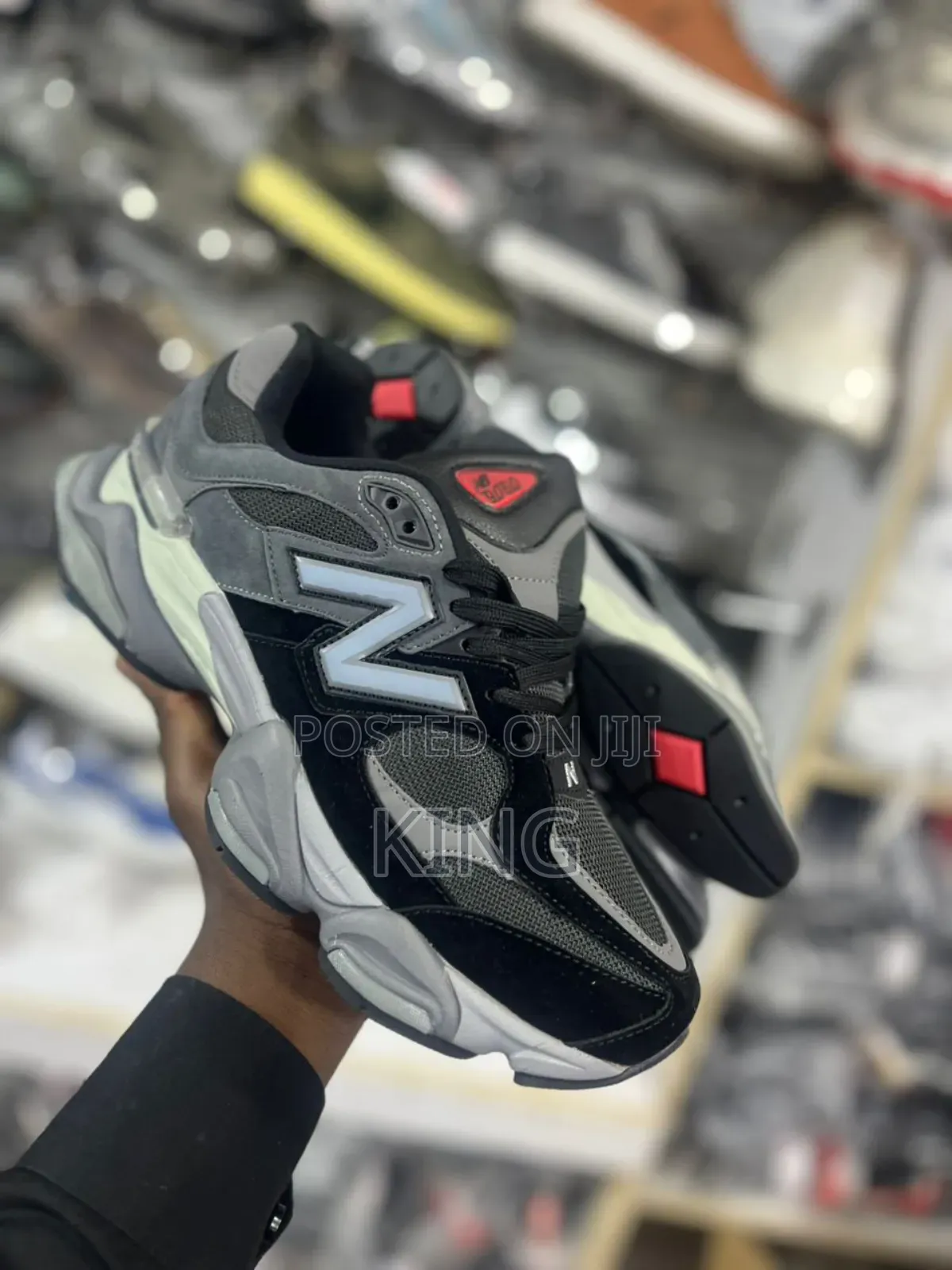 New Balance 9060 Sneakers, Specifically in the "Black Castlerock"