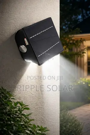 Solar Wall Light With Top Panel Motion Sensor Waterproof Outdoor Lamp