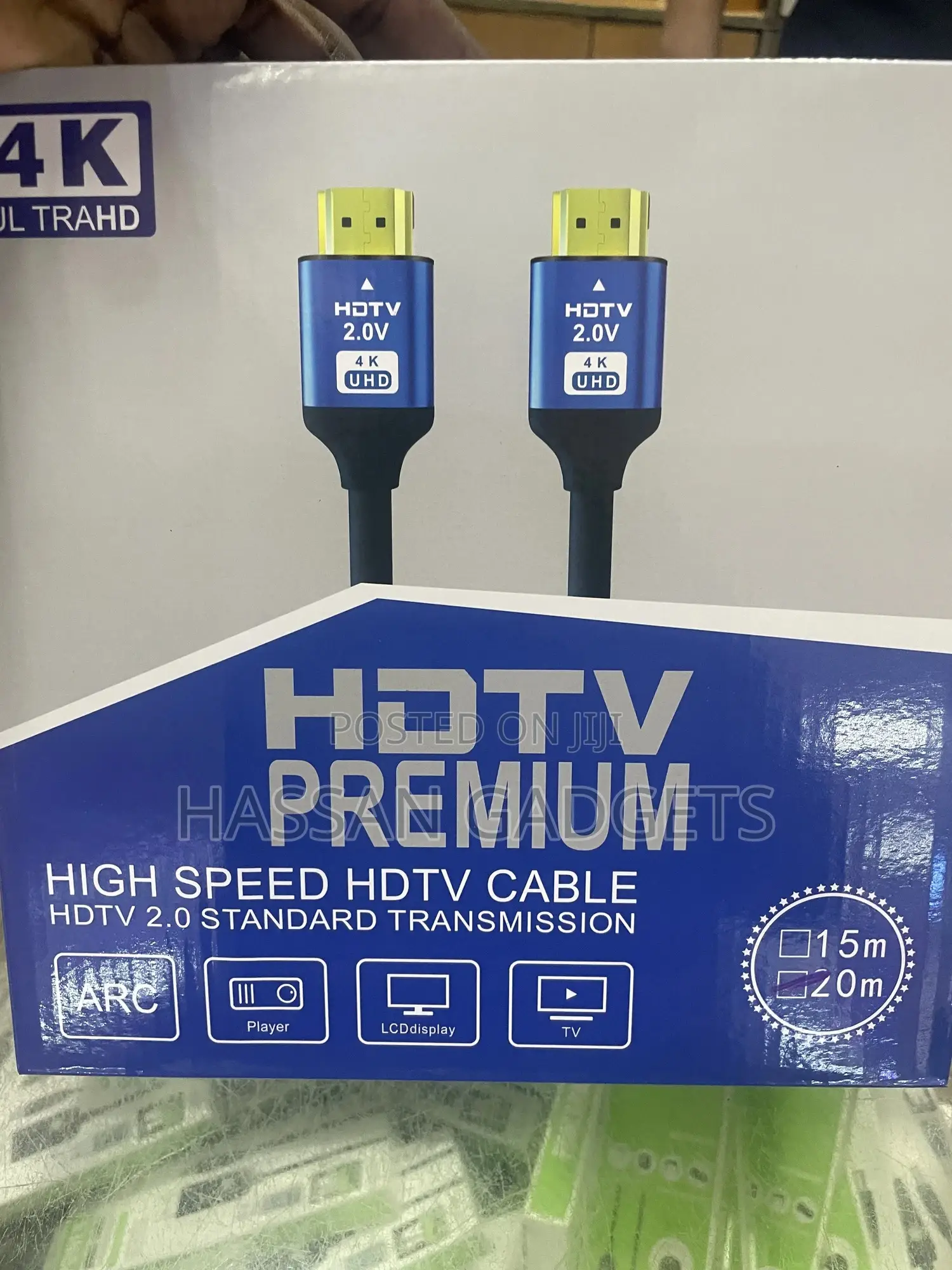Hdmi Cable 20m, Long Hdmi 2.1 Cable Support 48gbps High