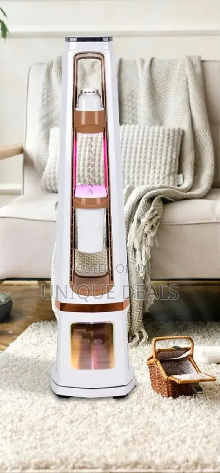 5 in 1 Smart Bladeless Fan With Multifunctional Aromatherapy Diffuser