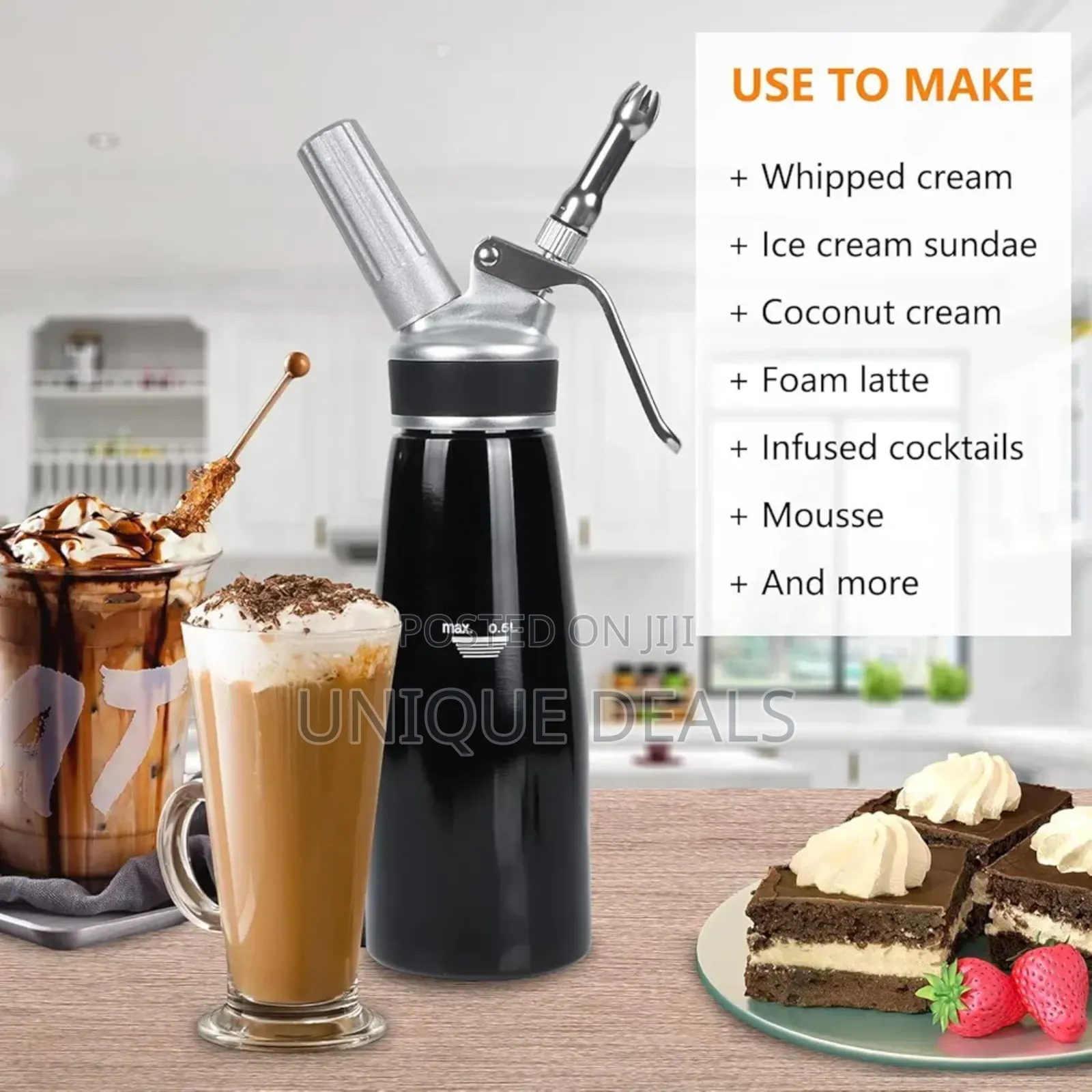 Whipped Cream Dispenser 500ml Cream Whipper