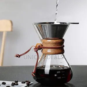 3p S Pour Over Coffee Maker Glass Coffee Pot Reusable Filters