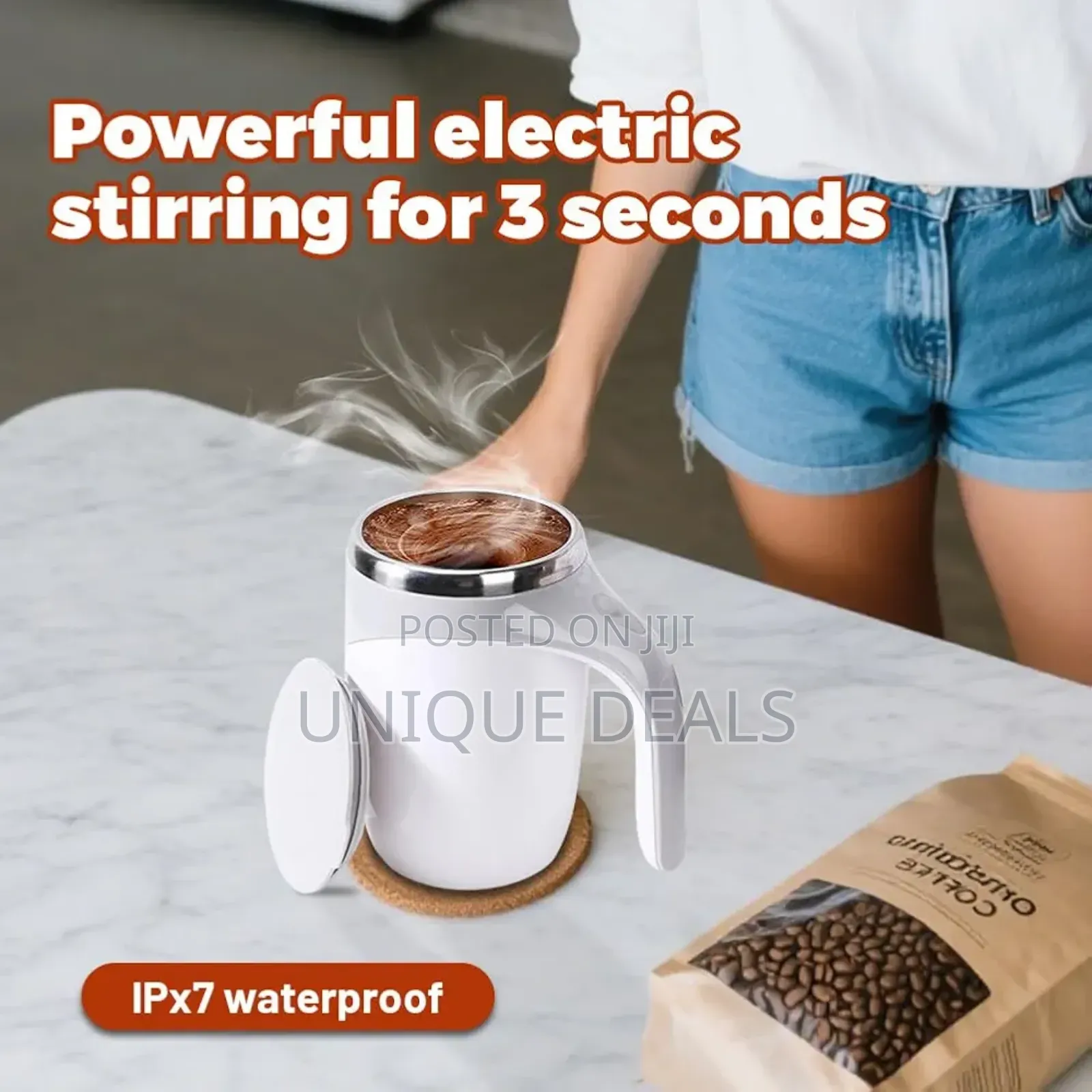 Automatic Magnetic Stirring Coffee Mug