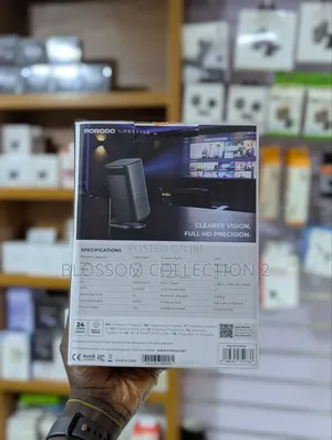Porodo Rechargeable Portable Projector With Adjustable Screen