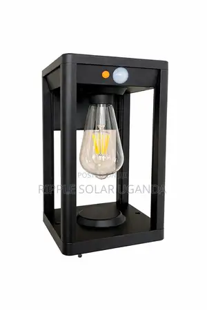 Solar Wall Lantern Light With Motion Sensor Waterproof Outdoor Lamp