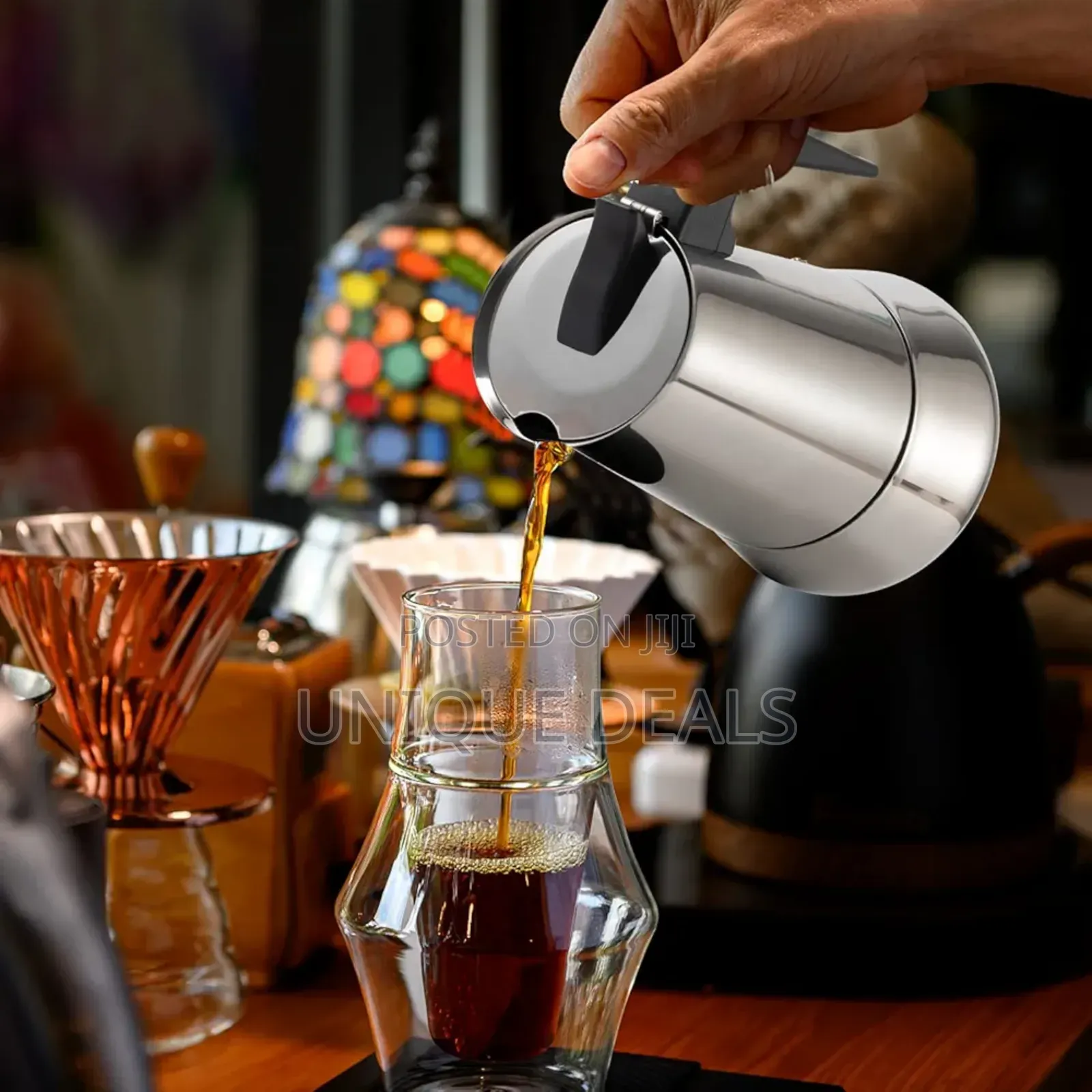 9 Cup Moka Pot Italian Coffee Maker Classic Stovetop Espresso Maker