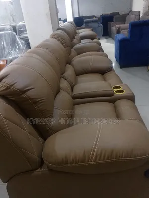 Luxurious 7 Seater Sofa Set, Pure Leather and Fibre