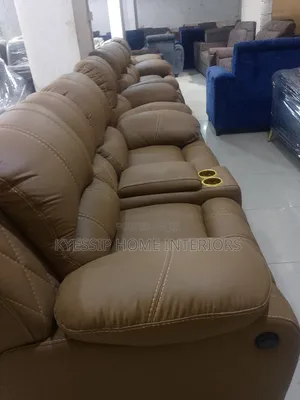 Luxurious 7 Seater Sofa Set, Pure Leather and Fibre