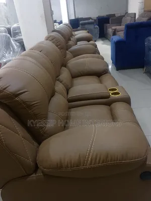 Luxurious 7 Seater Sofa Set, Pure Leather and Fibre