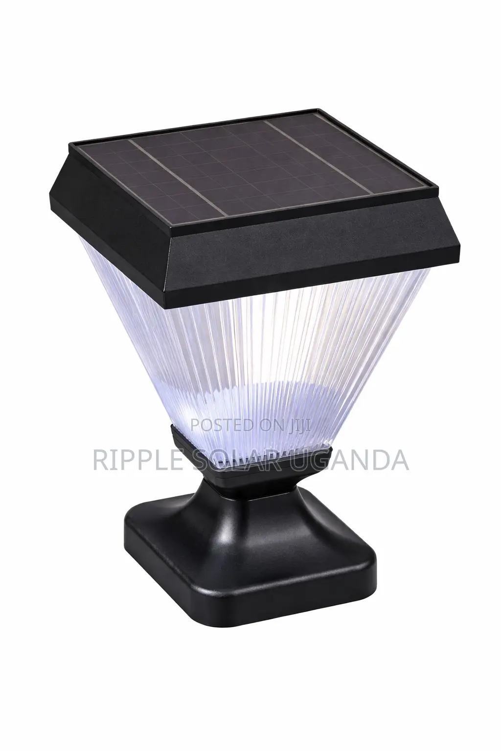 Solar Garden Post Light Waterproof Outdoor Fence Lamp