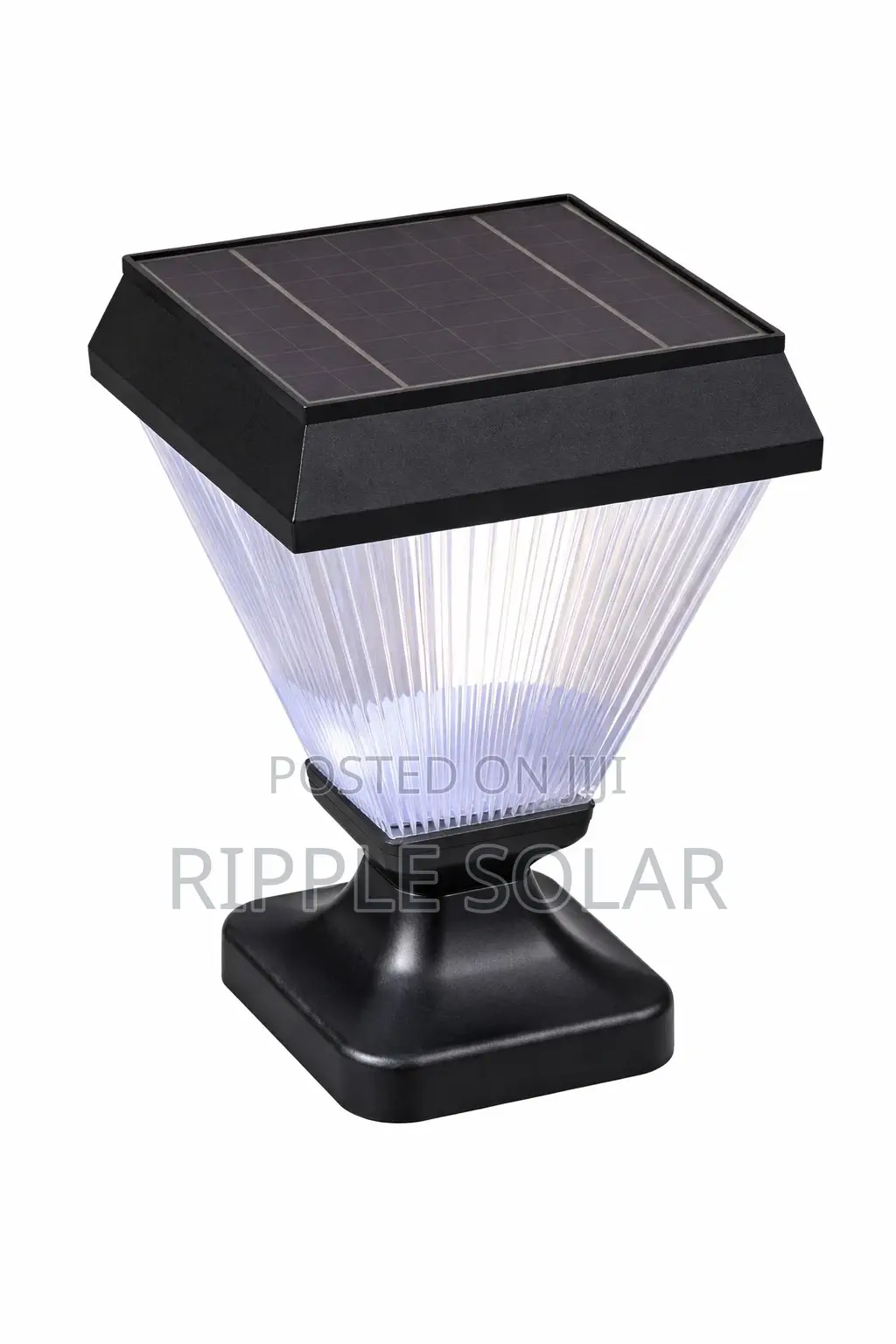 Solar Garden Post Light Waterproof Outdoor Fence Lamp