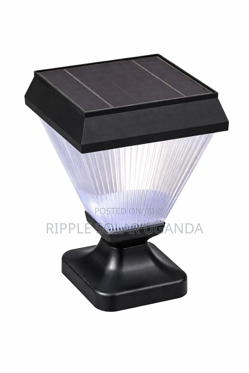 Solar Garden Post Light Waterproof Outdoor Fence Lamp