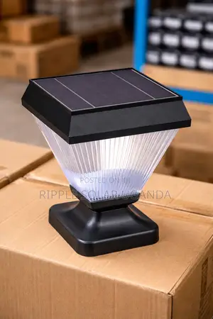 Solar Garden Post Light Waterproof Outdoor Fence Lamp