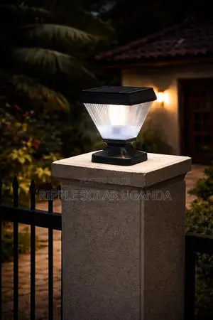 Solar Garden Post Light Waterproof Outdoor Fence Lamp
