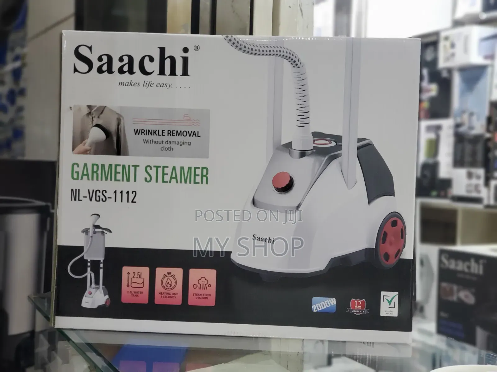 Double Pole Garment Steamer - Fast Wrinkle Remover