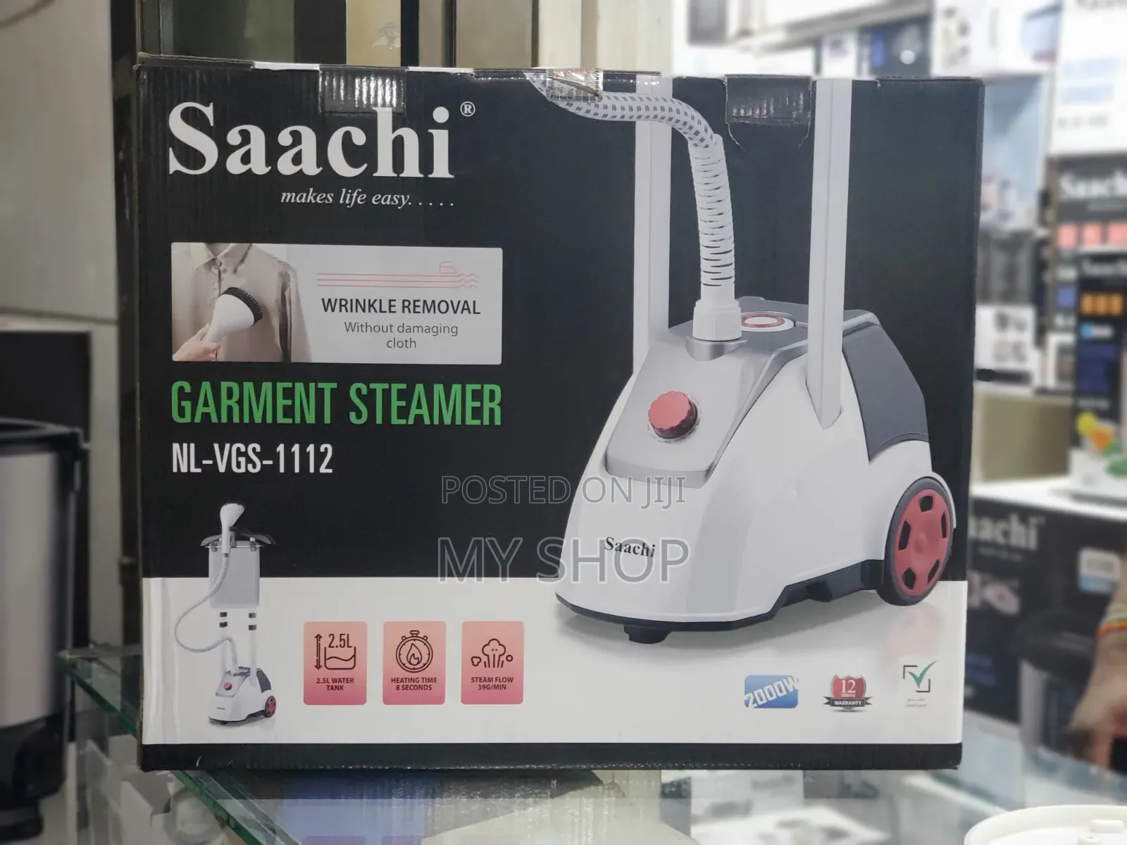 Double Pole Garment Steamer - Fast Wrinkle Remover