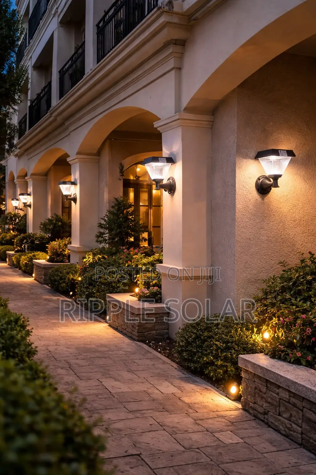 Solar Wall Lantern Light Ip65 Motion Sensor Outdoor Security Lamp