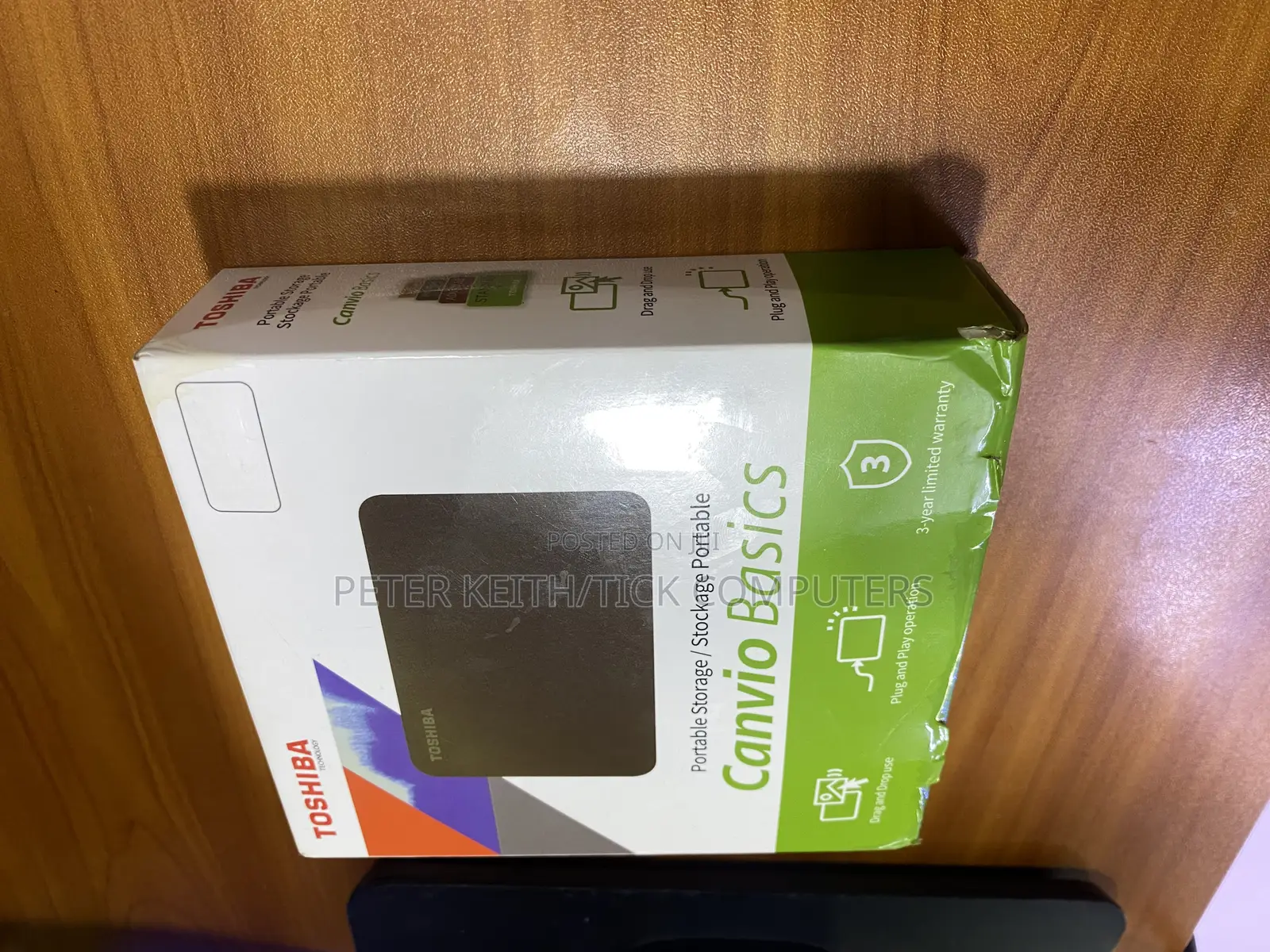 1tb Toshiba Canvio Portable External Hard Drive for Laptops Desktops
