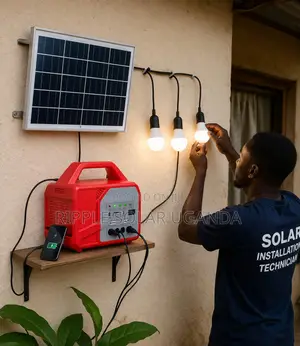 40w Portable Solar Home Lighting System Kit With Panel 3 Bulbs Kampala