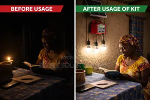 40w Portable Solar Home Lighting System Kit With Panel 3 Bulbs Kampala