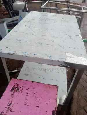 Commercial Stainless Steel Working Center Table Double