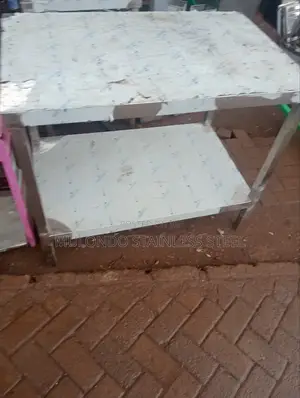 Commercial Stainless Steel Working Center Table Double