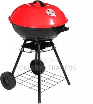 Portable Round Charcoal Barbecue.
