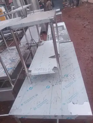 Double Tray Stainless Steel Working Table