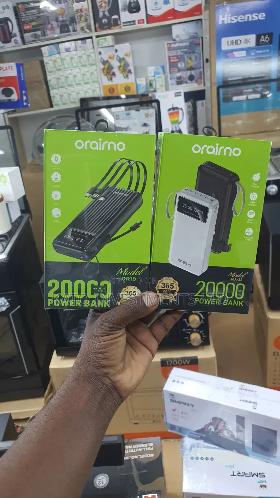 Oraino 20000mah Power Bank Fast Charger