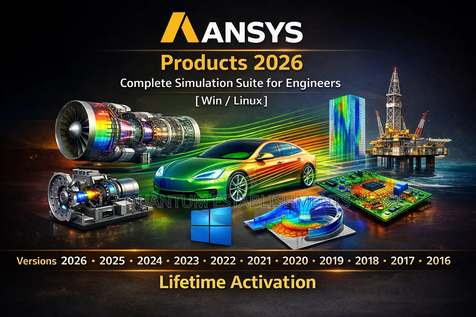 Ansys 2026–2016 | All Products | Windows Linux | Simulation Software