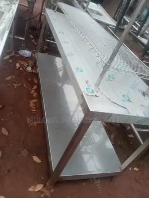 Commercial Stainless Steel Center Working Table Double
