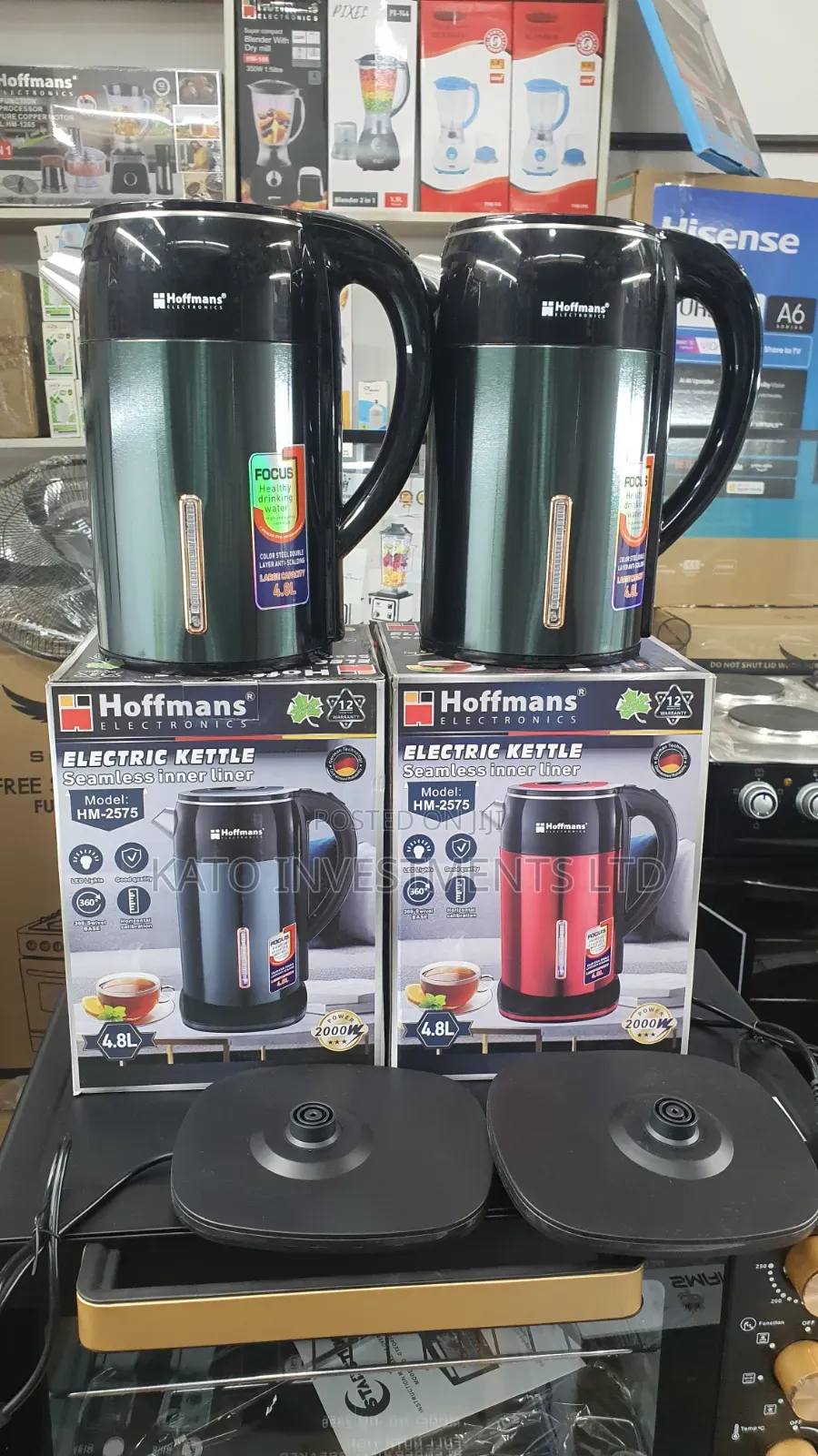 Electric Kettle 4.8 Hoffmans Model Hm-2575