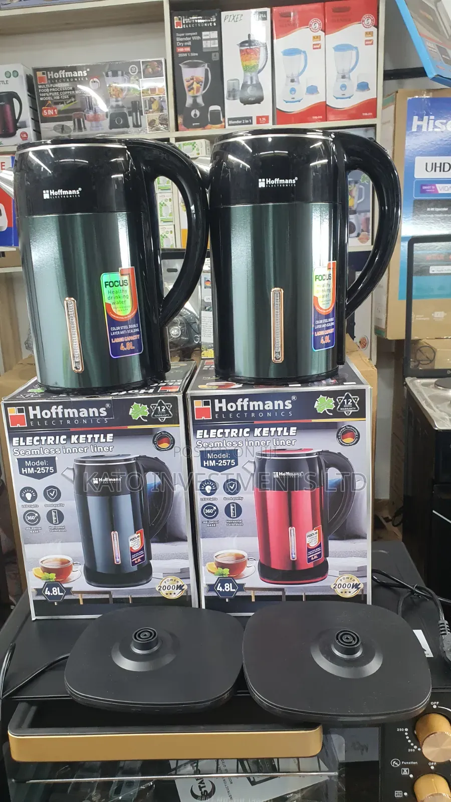 Electric Kettle 4.8 Hoffmans Model Hm-2575