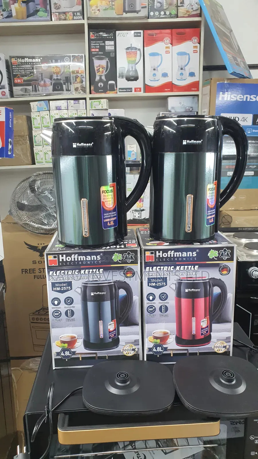 Electric Kettle 4.8 Hoffmans Model Hm-2575