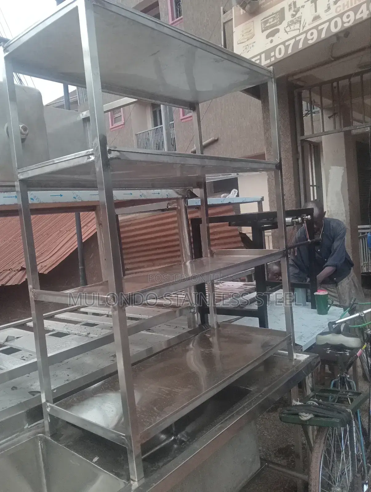 Stainless Commercial Steel Rack 4_ Tray
