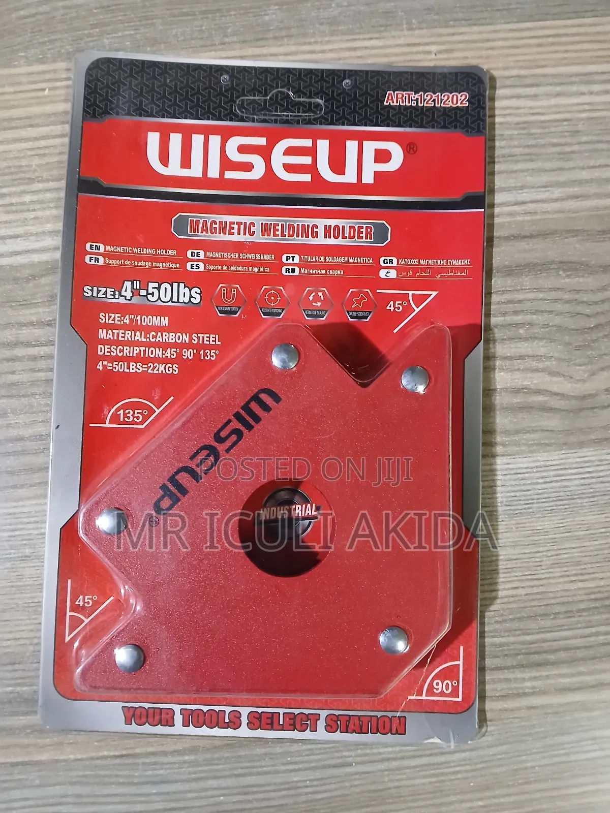 4" 50lbs Wiseup Magnetic Welding Holder for Positioning Metal Pieces