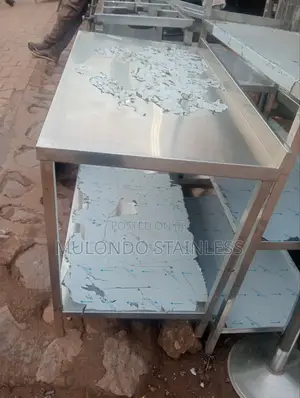 Stainless Double Working Table 2 _Tray
