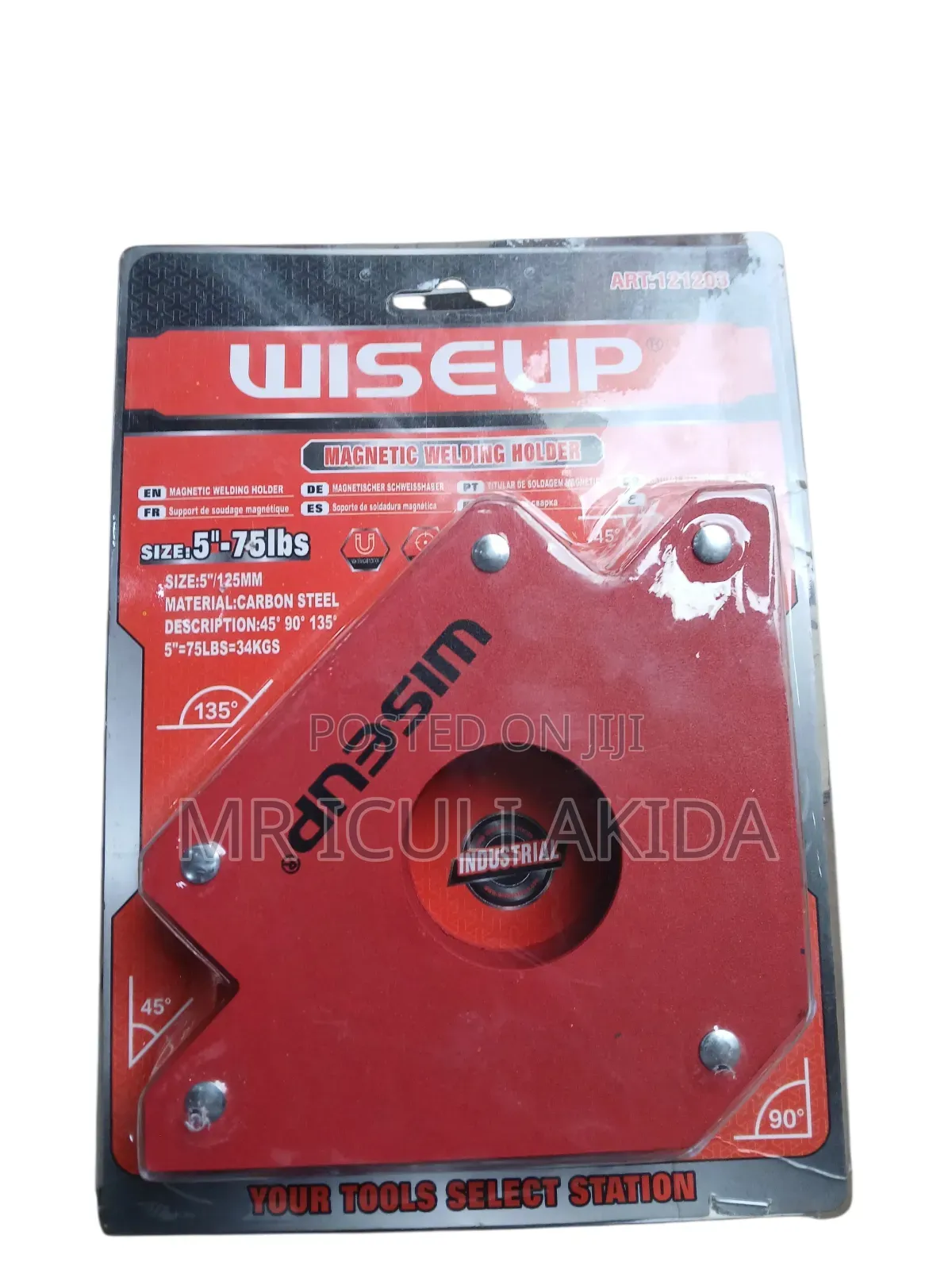 Wiseup 5-Inch 75lbs Magnetic Welding Holder