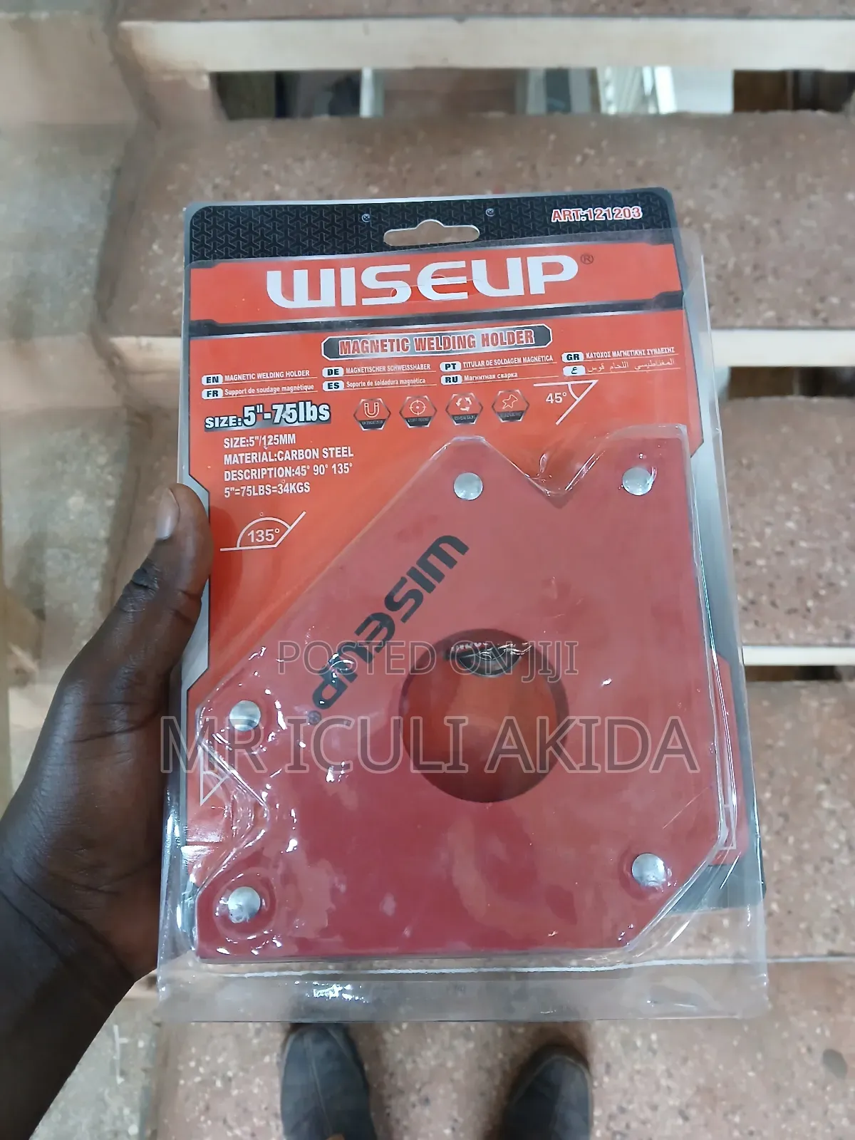 Wiseup 5-Inch 75lbs Magnetic Welding Holder