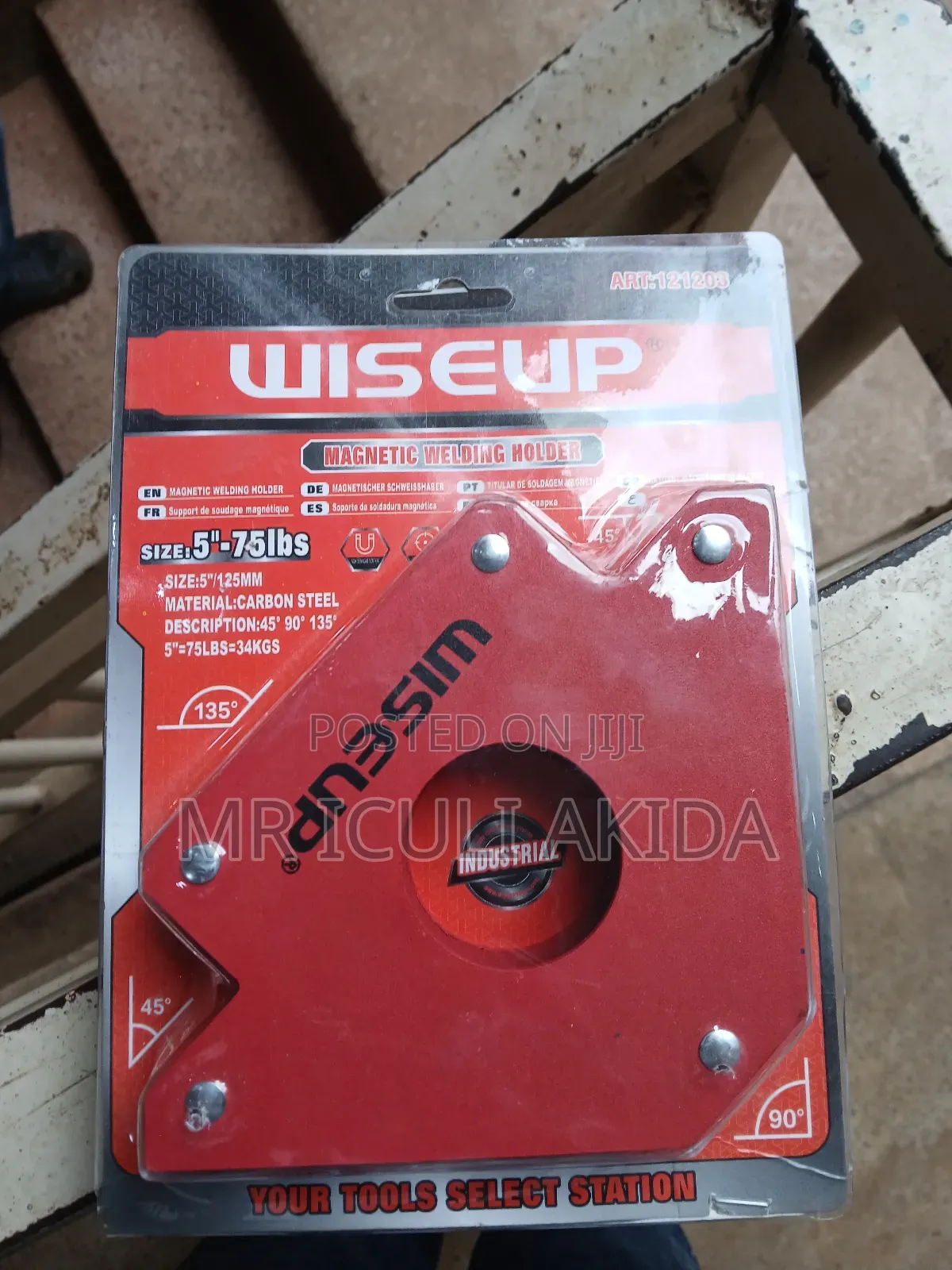 Wiseup 5-Inch 75lbs Magnetic Welding Holder