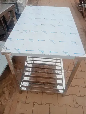 Stainless Steel Table Double Tray