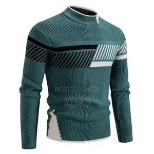 Casual Men's Color-Block Knit Sweaters